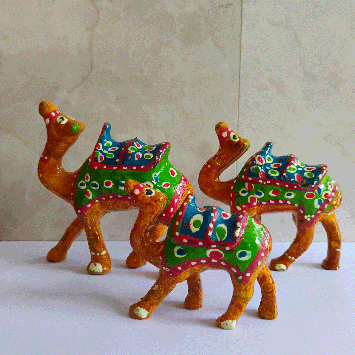 Jaipuri Famous Royal Ethnic Art Decor Piece - Pack of 3