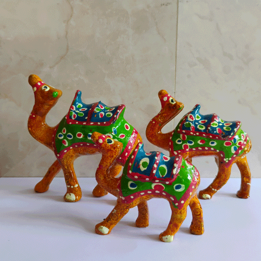 Jaipuri Famous Royal Ethnic Art Decor Piece - Pack of 3