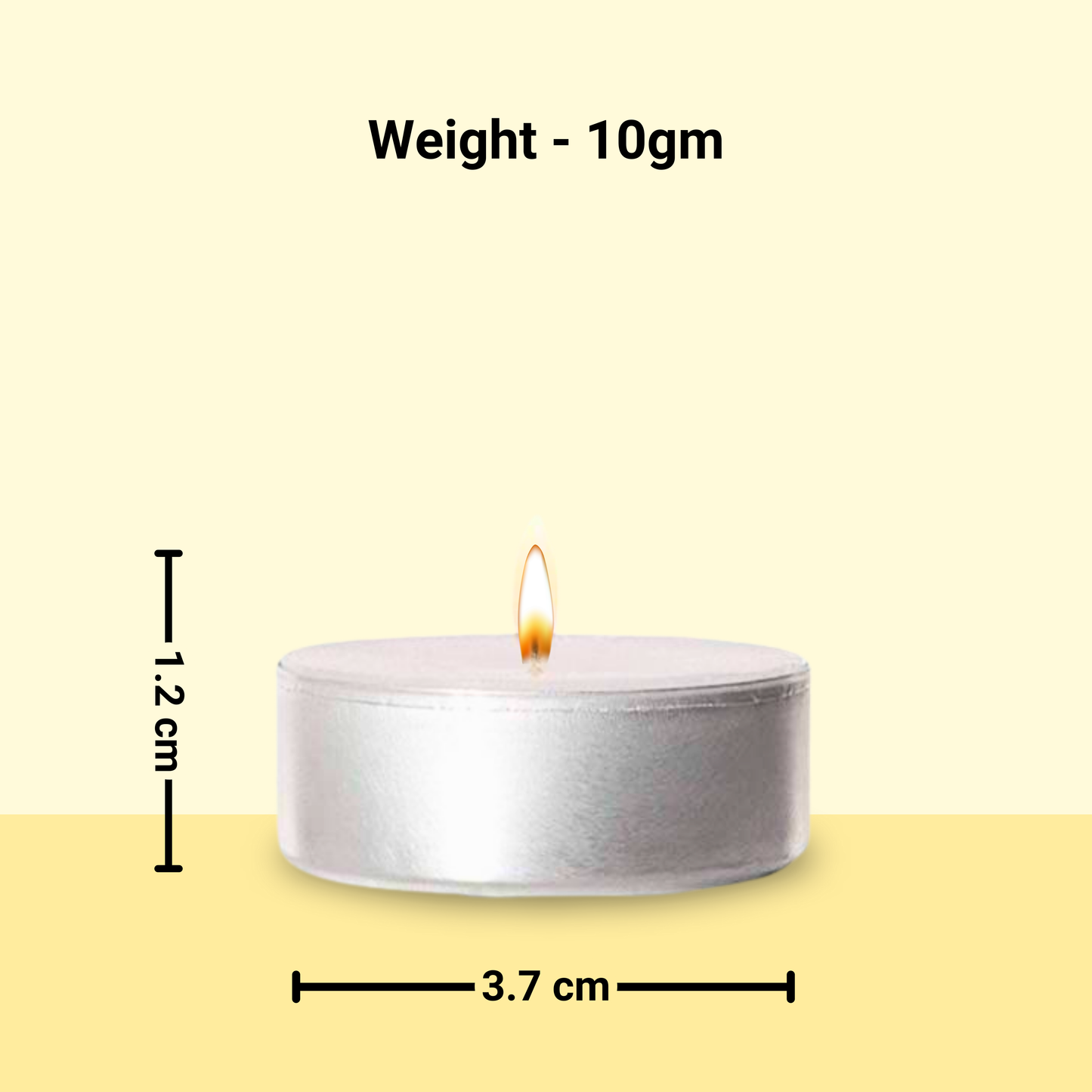10 Pcs Unscented Tea Light Candles – Smokeless, Long-Lasting Wax Candles for Home Decor and Special Occasions