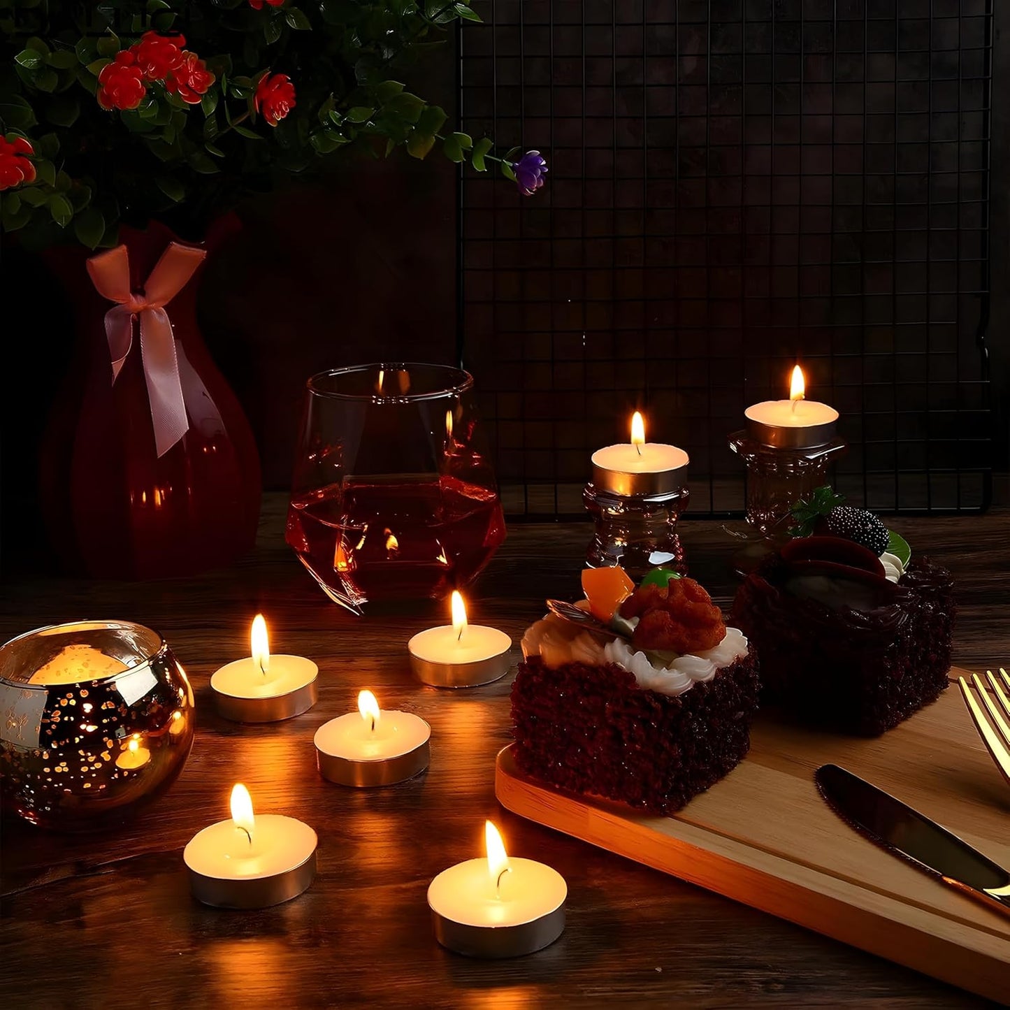 10 Pcs Unscented Tea Light Candles – Smokeless, Long-Lasting Wax Candles for Home Decor and Special Occasions