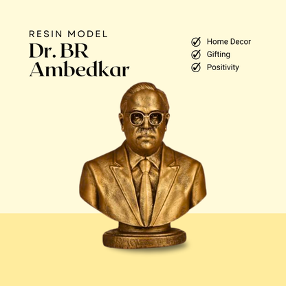 Ambedkar Statue | High-Quality Resin Decorative Piece for Home Decor and Gifting | Inspirational Dr. B.R. Ambedkar Figurine | 12x9 cm