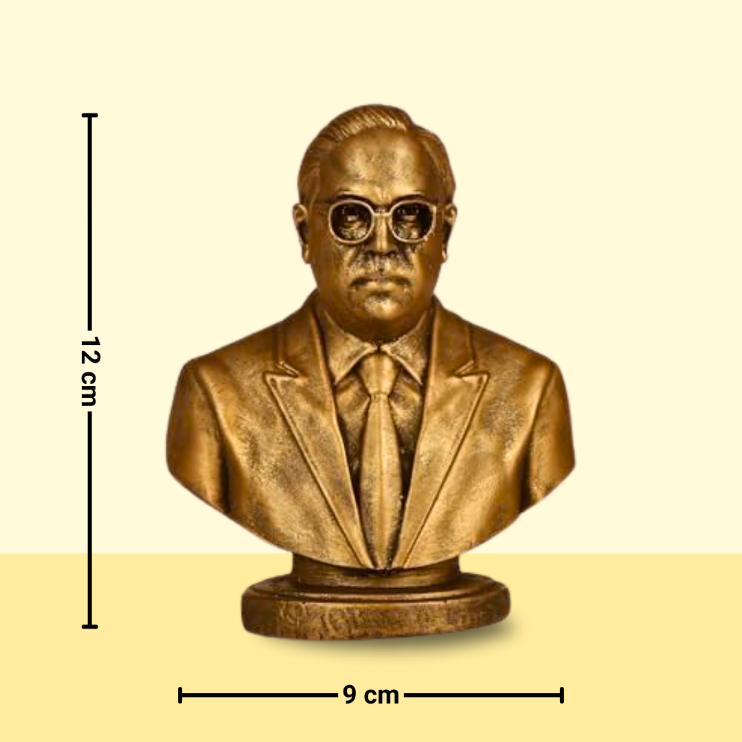 Ambedkar Statue | High-Quality Resin Decorative Piece for Home Decor and Gifting | Inspirational Dr. B.R. Ambedkar Figurine | 12x9 cm