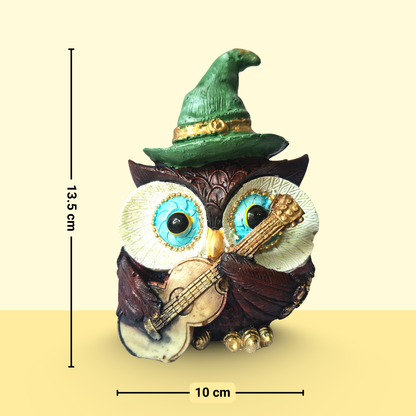 Musical Owl Figurine – Symbol of Creativity, Joy, and Unique Charm – Perfect for Home Decor