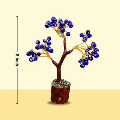 Blue Evil Eye Tree – Protection, Good Luck, and Stability Showpiece for Home, Table, and Office