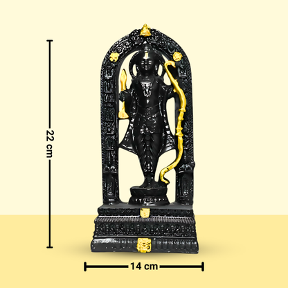 9-Inch Ram Lalla Idol for Home Decor and Worship | Polyresin Statue with Fine Detailing, Perfect for Gifts