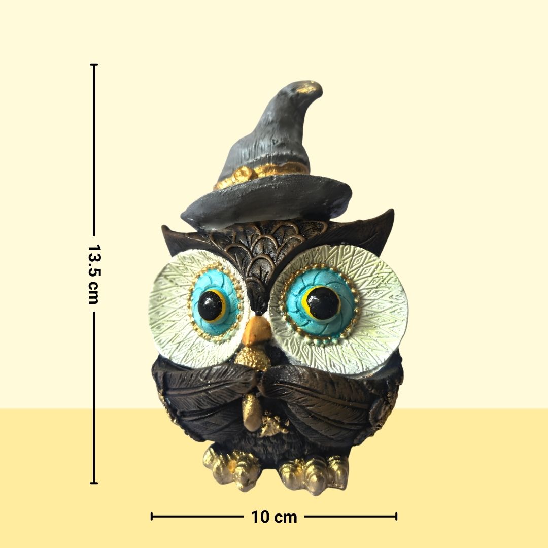 Mystic Grey Owl Figurine – Symbol of Creativity, Wisdom, and Unique Style – Perfect for Home Decor