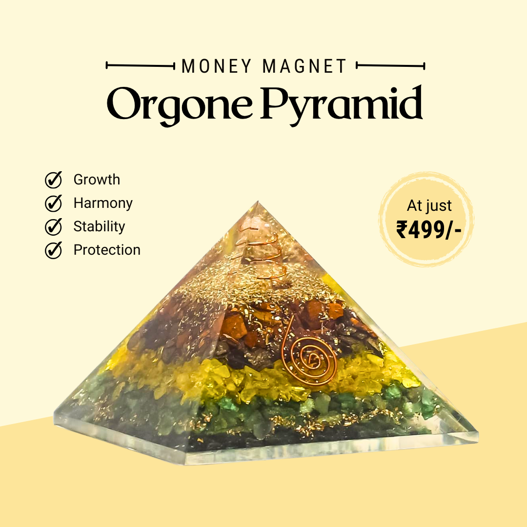 Wealth, Prosperity & Abundance: Original Money Magnet Orgone Pyramid | Gift for Home Décor