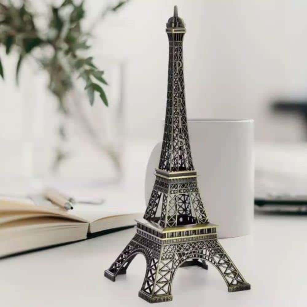 3D Metal Paris Eiffel Tower Statue | Decorative Landmark Showpiece for Home and Office | Perfect Gift