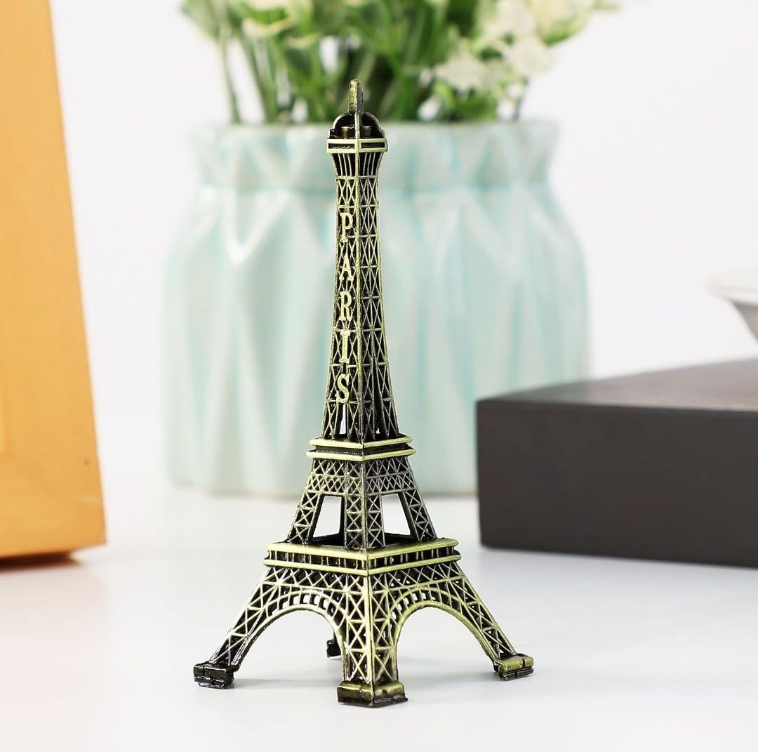 3D Metal Paris Eiffel Tower Statue | Decorative Landmark Showpiece for Home and Office | Perfect Gift