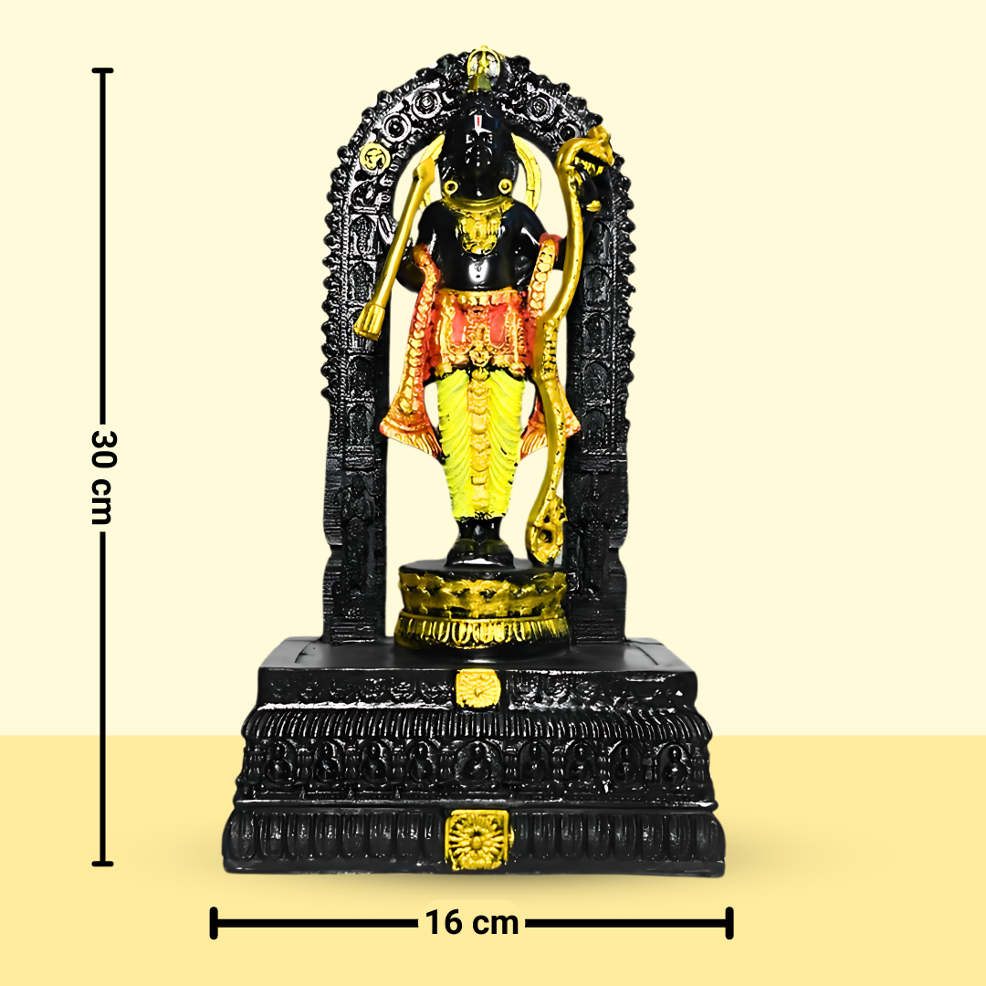 12-Inch Ram Lalla Idol for Home and Worship | Made from Polyresin with Fine Details, Ideal for Gifting