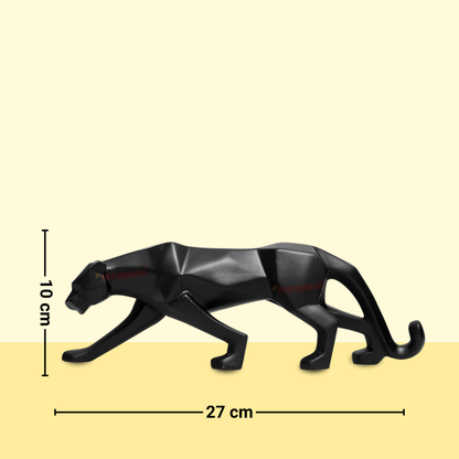 Black Panther Resin Showpiece for Home and Office Decor – Stylish Jaguar/Cheetah Statue (27cm x 5cm x 10cm)