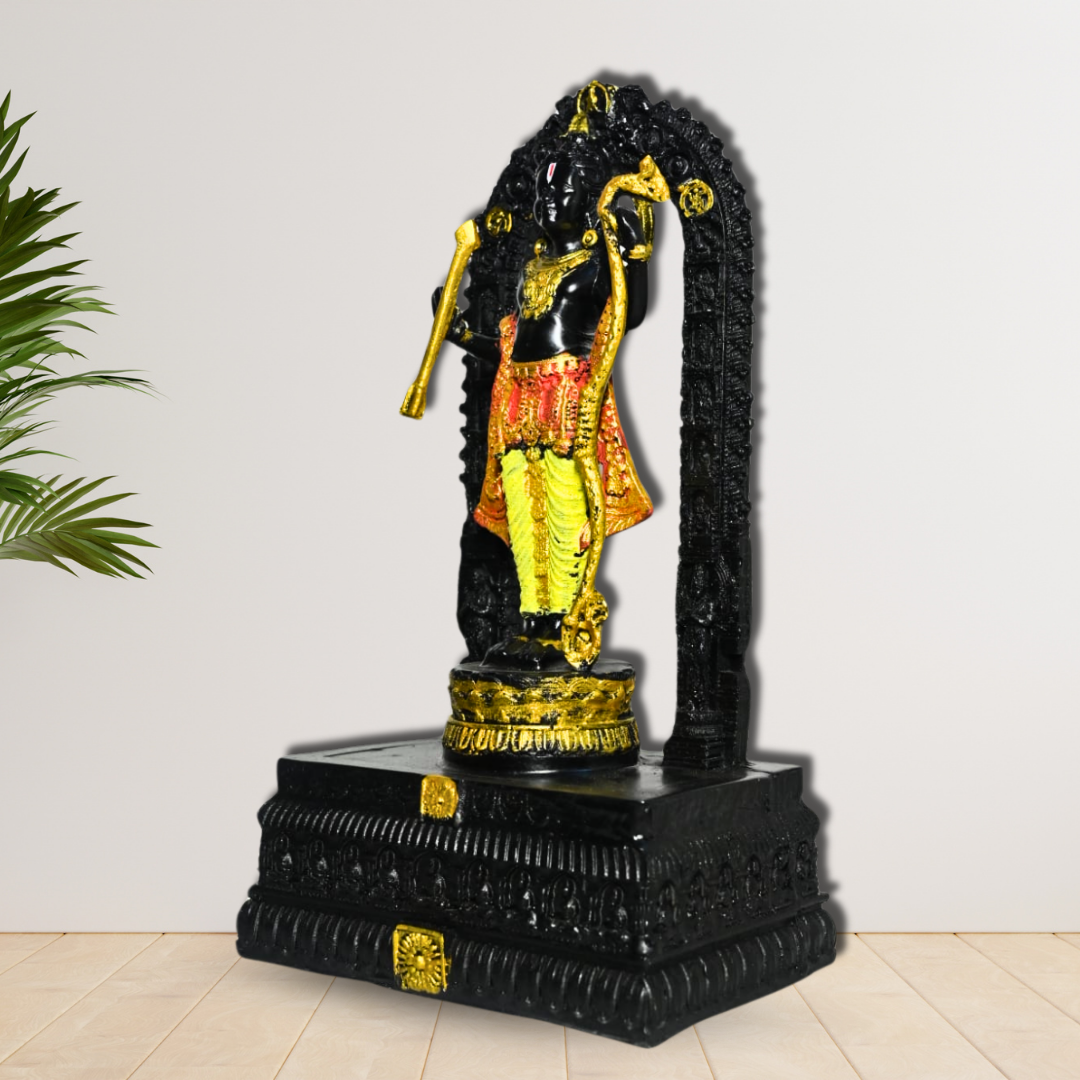 12-Inch Ram Lalla Idol for Home and Worship | Made from Polyresin with Fine Details, Ideal for Gifting