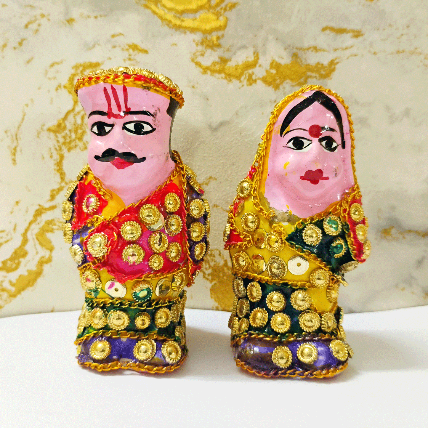 Jaipuri Famous Royal Ethnic Seth - Sethani Decor Piece - Pack of 2