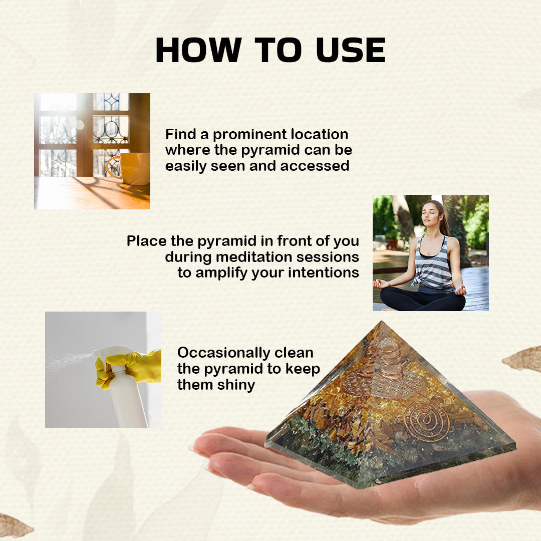 Wealth, Prosperity & Abundance: Original Money Magnet Orgone Pyramid | Gift for Home Décor