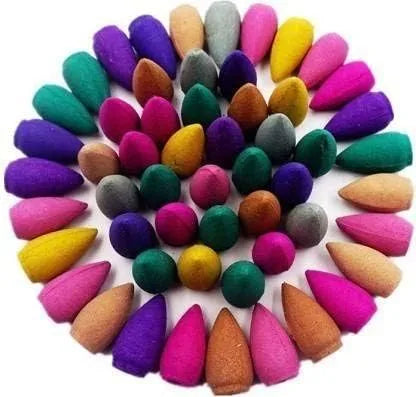 Smoke Fountain Coloured Incense Cone100 Dhoop  (Pack of 100)