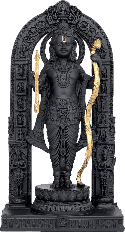 Handcrafted Ram Lalla Idol - Premium Hard Resin Murti for Spiritual Home Decor, Meditation, and Meaningful Gifting