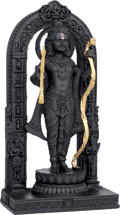 Handcrafted Ram Lalla Idol - Premium Hard Resin Murti for Spiritual Home Decor, Meditation, and Meaningful Gifting