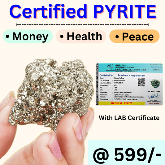 AGATE Original Pyrite Stone for Wealth and Business Luck/Vastu/Working Table Decor with Increased Will power and Manifestation
